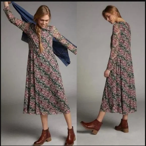 Anthropologie fiona midi clearance dress